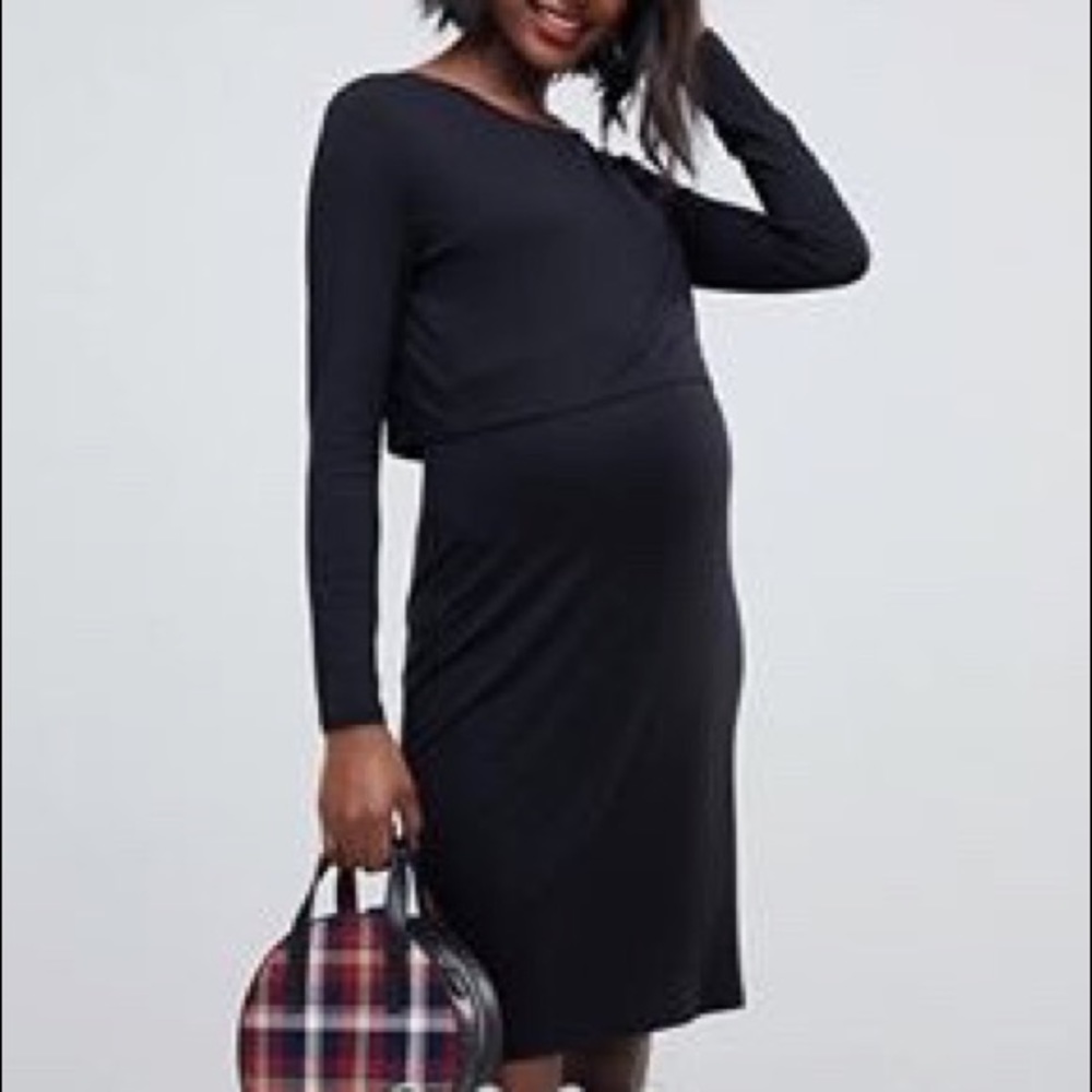 ASOS Maternity Double Layer Nursing Dress